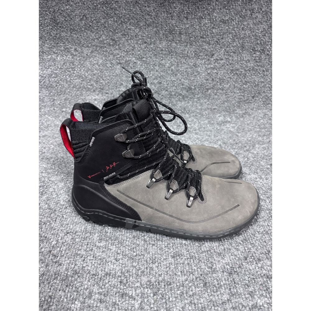 Vivobarefoot Tracker Hiking Boots Women 40 (9 US) Grey Black Barefoot Shoe
